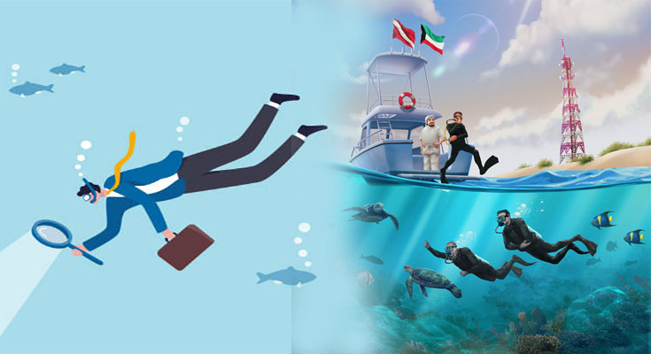 Creating a Splash: Enhancing Your Designs with Scuba Diving Clipart