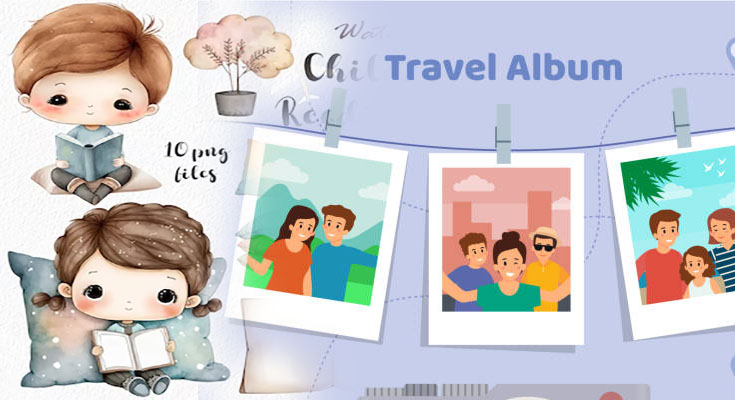 Creating Keepsakes: How Clipart Elevates Family Vacation Albums