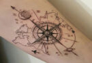 Compass Tattoos to Give You Direction